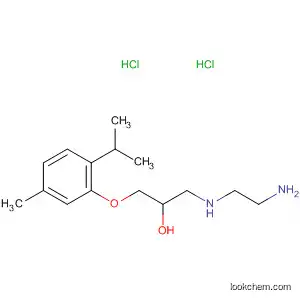 Molecular Structure of 58417-38-2 (2-Propanol,
1-[(2-aminoethyl)amino]-3-[5-methyl-2-(1-methylethyl)phenoxy]-,
dihydrochloride)