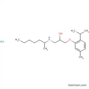 Molecular Structure of 58417-51-9 (2-Propanol,
1-[(1-methylhexyl)amino]-3-[5-methyl-2-(1-methylethyl)phenoxy]-,
hydrochloride)