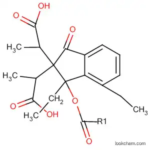 Molecular Structure of 58418-45-4 (2H-Indene-2,2-dipropanoic acid, 1,3-dihydro-1-oxo-, diethyl ester)