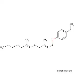 Molecular Structure of 58509-30-1 (Benzene, 1-[(3,7-dimethyl-2,6-dodecadienyl)oxy]-   4-ethyl-)