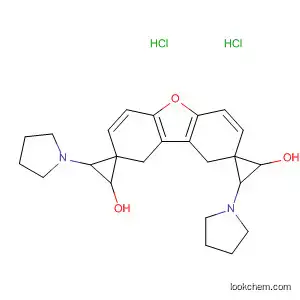 Molecular Structure of 58817-92-8 (Pyrrolidine, 1,1'-[2,8-dibenzofurandiylbis(oxy-2,1-ethanediyl)]bis-,
dihydrochloride)
