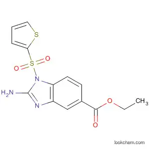 1H-Benzimidazole-5-carboxylic acid, 2-amino-1-(2-thienylsulfonyl)-,
ethyl ester