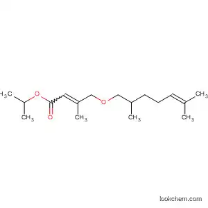Molecular Structure of 59119-61-8 (2-Butenoic acid, 4-[(2,6-dimethyl-5-heptenyl)oxy]-3-methyl-,
1-methylethyl ester)
