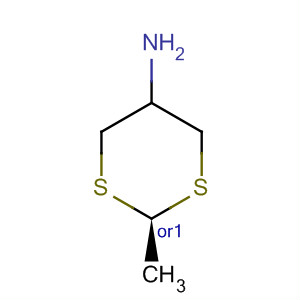 1,3-Dithian-5-amine, 2-methyl-, cis-