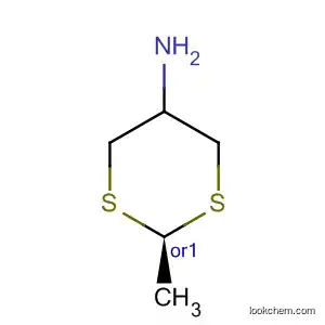 Molecular Structure of 59368-18-2 (1,3-Dithian-5-amine, 2-methyl-, cis-)