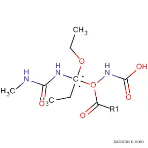 Carbamic acid, [ethoxy[[(methylamino)carbonyl]amino]methylene]-,
ethyl ester