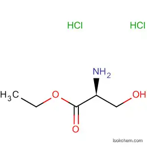 Molecular Structure of 59608-91-2 (L-Serine, ethyl ester, dihydrochloride)