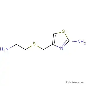 Molecular Structure of 59608-98-9 (2-Thiazolamine, 4-[[(2-aminoethyl)thio]methyl]-)