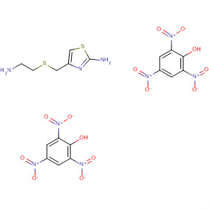 2-Thiazolamine, 4-[[(2-aminoethyl)thio]methyl]-, compd. with
2,4,6-trinitrophenol (1:2)