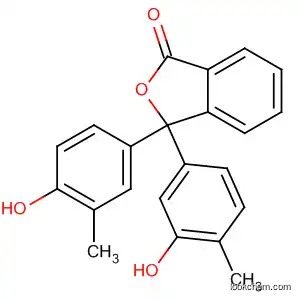 Molecular Structure of 59861-99-3 (1(3H)-Isobenzofuranone,
3-(3-hydroxy-4-methylphenyl)-3-(4-hydroxy-3-methylphenyl)-)