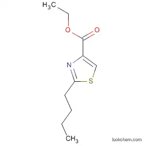 Molecular Structure of 59936-89-9 (4-Thiazolecarboxylic acid, 2-butyl-, ethyl ester)