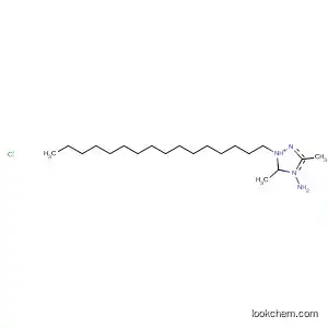 Molecular Structure of 59944-40-0 (1H-1,2,4-Triazolium, 4-amino-1-hexadecyl-3,5-dimethyl-, chloride)