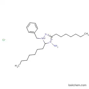 Molecular Structure of 59944-46-6 (1H-1,2,4-Triazolium, 4-amino-3,5-diheptyl-1-(phenylmethyl)-, chloride)