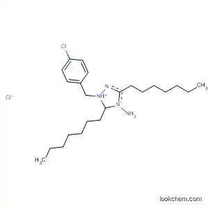 Molecular Structure of 59944-47-7 (1H-1,2,4-Triazolium, 4-amino-1-[(4-chlorophenyl)methyl]-3,5-diheptyl-,
chloride)