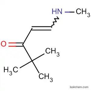 Molecular Structure of 59951-38-1 (1-Penten-3-one, 4,4-dimethyl-1-(methylamino)-)