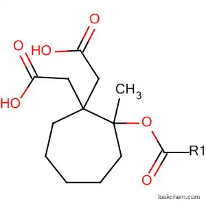 Molecular Structure of 60142-98-5 (1,1-Cycloheptanediacetic acid, monomethyl ester)