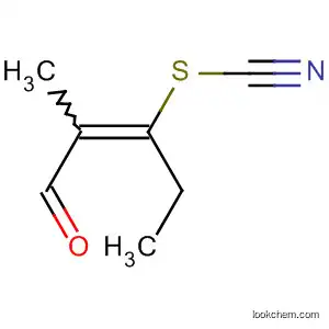 Molecular Structure of 60145-28-0 (Thiocyanic acid, 1-ethyl-2-methyl-3-oxo-1-propenyl ester, (Z)-)