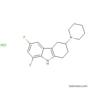 Molecular Structure of 60481-63-2 (1H-Carbazole, 6,8-difluoro-2,3,4,9-tetrahydro-3-(1-piperidinyl)-,
monohydrochloride)