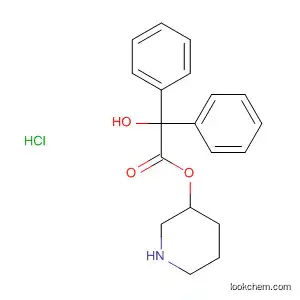 Benzeneacetic acid, a-hydroxy-a-phenyl-, 3-piperidinyl ester,
hydrochloride