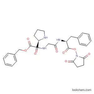 2,5-Pyrrolidinedione,
1-[[N-[N-[1-[(phenylmethoxy)carbonyl]-L-prolyl]glycyl]-L-phenylalanyl]oxy]-