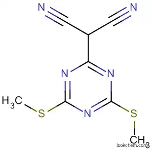 Molecular Structure of 60717-21-7 (Propanedinitrile, [4,6-bis(methylthio)-1,3,5-triazin-2-yl]-)