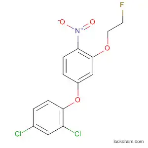 Molecular Structure of 60775-31-7 (Benzene, 2,4-dichloro-1-[3-(2-fluoroethoxy)-4-nitrophenoxy]-)