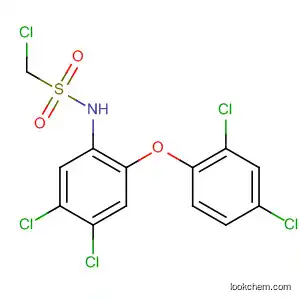Molecular Structure of 60787-08-8 (Methanesulfonamide,
1-chloro-N-[4,5-dichloro-2-(2,4-dichlorophenoxy)phenyl]-)