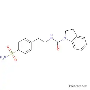 Molecular Structure of 60787-29-3 (1H-Indole-1-carboxamide,
N-[2-[4-(aminosulfonyl)phenyl]ethyl]-2,3-dihydro-)