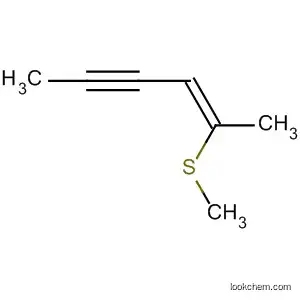 Molecular Structure of 60813-85-6 (2-Hexen-4-yne, 2-(methylthio)-, (Z)-)