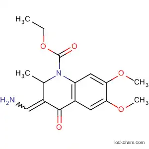 1(2H)-Quinolinecarboxylic acid,
3-(aminomethylene)-3,4-dihydro-6,7-dimethoxy-2-methyl-4-oxo-, ethyl
ester