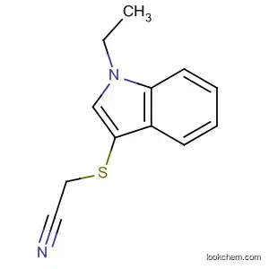Molecular Structure of 61021-36-1 (Acetonitrile, [(1-ethyl-1H-indol-3-yl)thio]-)