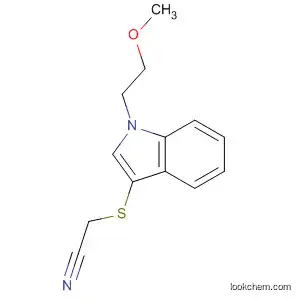 Molecular Structure of 61021-41-8 (Acetonitrile, [[1-(2-methoxyethyl)-1H-indol-3-yl]thio]-)