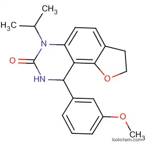 Molecular Structure of 61070-61-9 (Furo[2,3-f]quinazolin-7(2H)-one,
3,6,8,9-tetrahydro-9-(3-methoxyphenyl)-6-(1-methylethyl)-)