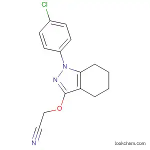 Molecular Structure of 61088-02-6 (Acetonitrile, [[1-(4-chlorophenyl)-4,5,6,7-tetrahydro-1H-indazol-3-yl]oxy]-)