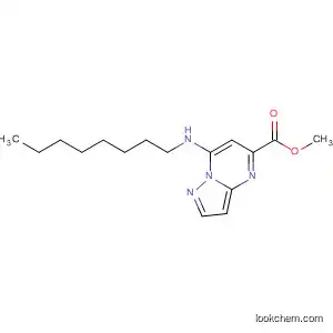 Molecular Structure of 61098-31-5 (Pyrazolo[1,5-a]pyrimidine-5-carboxylic acid, 7-(octylamino)-, methyl
ester)