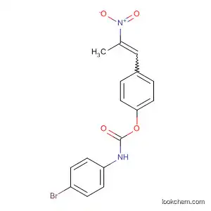 Molecular Structure of 61126-50-9 (Carbamic acid, (4-bromophenyl)-, 4-(2-nitro-1-propenyl)phenyl ester)