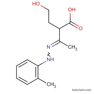 Molecular Structure of 61148-65-0 (Butanoic acid, 2-(2-hydroxyethyl)-3-(methylphenylhydrazono)-)