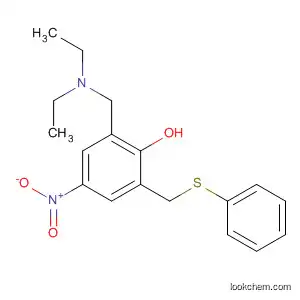 Molecular Structure of 61151-43-7 (Phenol, 2-[(diethylamino)methyl]-4-nitro-6-[(phenylthio)methyl]-)