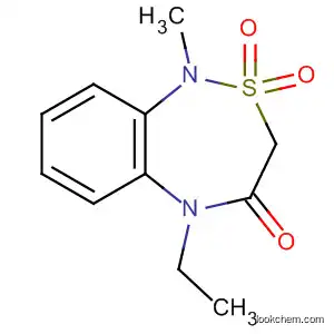 Molecular Structure of 61154-95-8 (2,1,5-Benzothiadiazepin-4(3H)-one, 5-ethyl-1,5-dihydro-1-methyl-,
2,2-dioxide)