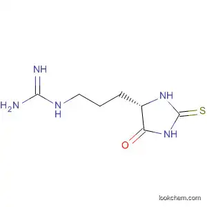 Molecular Structure of 61160-05-2 (Guanidine, [3-(5-oxo-2-thioxo-4-imidazolidinyl)propyl]-, (S)-)