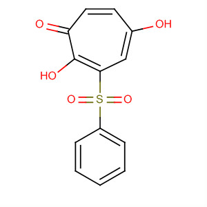 2,4,6-Cycloheptatrien-1-one, 2,5-dihydroxy-3-(phenylsulfonyl)-