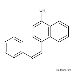 Molecular Structure of 61172-13-2 (Naphthalene, 1-methyl-4-(2-phenylethenyl)-, (Z)-)