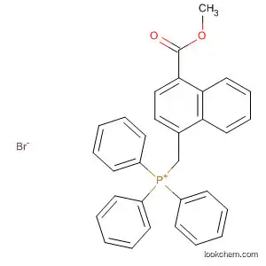 Molecular Structure of 61172-32-5 (Phosphonium, [[4-(methoxycarbonyl)-1-naphthalenyl]methyl]triphenyl-,
bromide)