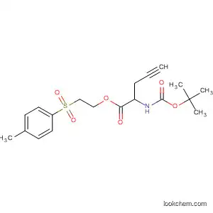 Molecular Structure of 61172-68-7 (4-Pentynoic acid, 2-[[(1,1-dimethylethoxy)carbonyl]amino]-,
2-[(4-methylphenyl)sulfonyl]ethyl ester)
