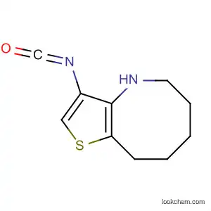 Molecular Structure of 61172-86-9 (Thieno[3,2-b]azocine, 4,5,6,7,8,9-hexahydro-3-isocyanato-)