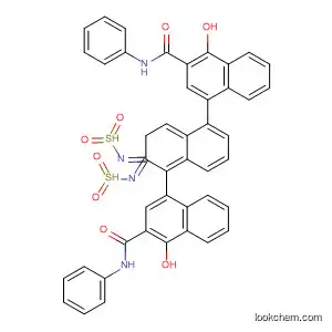 Molecular Structure of 61173-30-6 (2-Naphthalenecarboxamide,
4,4'-[1,5-naphthalenediylbis(sulfonylimino)]bis[1-hydroxy-N-phenyl-)