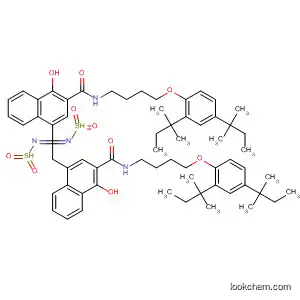Molecular Structure of 61173-35-1 (2-Naphthalenecarboxamide,
4,4'-[1,2-ethanediylbis(sulfonylimino)]bis[N-[4-[2,4-bis(1,1-dimethylprop
yl)phenoxy]butyl]-1-hydroxy-)