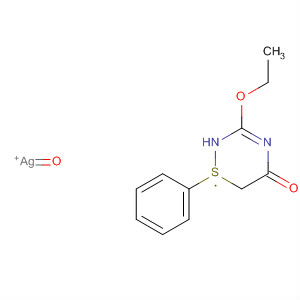 1H-1,2,4-Thiadiazin-5(2H)-one, 3-ethoxy-1-phenyl-, 1-oxide, silver(1+)  salt