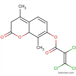 Molecular Structure of 61189-30-8 (2-Propenoic acid, 2,3,3-trichloro-,
4,8-dimethyl-2-oxo-2H-1-benzopyran-7-yl ester)