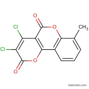 Molecular Structure of 61189-38-6 (2H,5H-Pyrano[3,2-c][1]benzopyran-2,5-dione, 3,4-dichloro-7-methyl-)